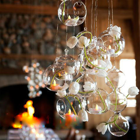 Hanging Tealight Holder Glass