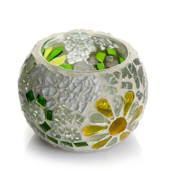Mosaic Glass Candle Holder
