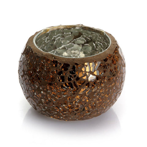 Mosaic Glass Candle Holder