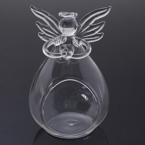 Clear Candlestick Glass Vase