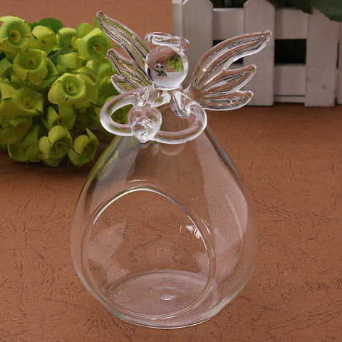 Clear Candlestick Glass Vase