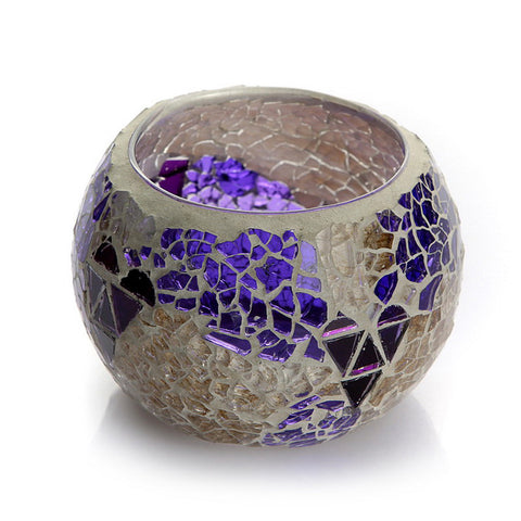 Mosaic Glass Candle Holder