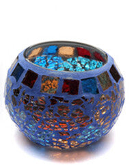 Mosaic Glass Candle Holder